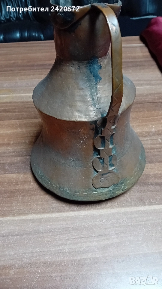 медна кана и меден чайник, снимка 1