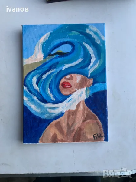 картина абстракция, снимка 1
