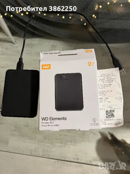 WD Elements 2Tb външен хард диск, снимка 1