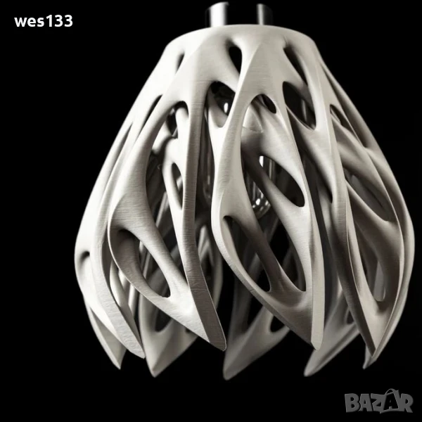 Полилей Скулптурно осветление "Organic Flow" Осветително тяло, снимка 1