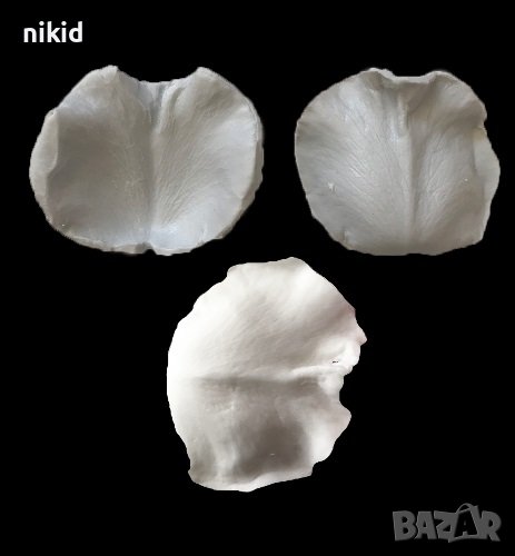 2 Големи листа листо с цепка за направа на роза цвете силиконов молд вейнър фондан торта декор, снимка 1