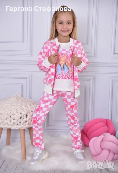 Комплект Барби 3 части Размери -3/4г.4/5г.5/6г.7/8г.9/10г. Цена -35 лв, снимка 1