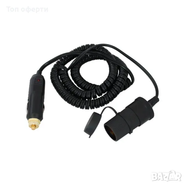 Разклонител за запалка с 4 метра кабел 12/24V, снимка 1