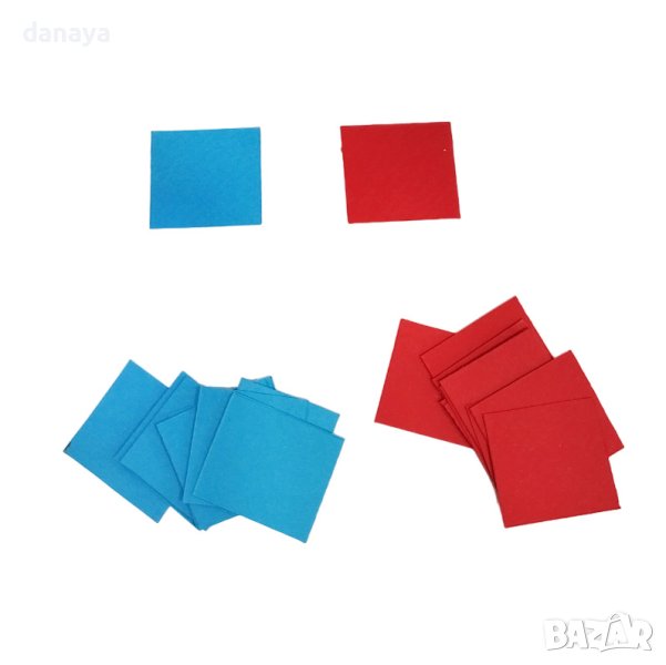 4026 Комплект за звукови модели Квадрати сини и червени, снимка 1
