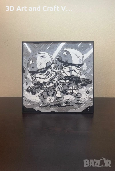 Релефна картина Storm Troopers – Chibi Edition, снимка 1