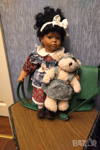 КОЛЕКЦИОНЕРСКА РЕТРО ПОРЦЕЛАНОВА КУКЛА, снимка 1