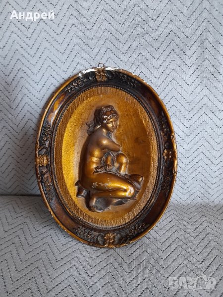 Стара Гипсова картина, снимка 1