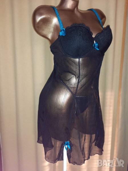  hunkemoller  L черна нощница / корсет , снимка 1