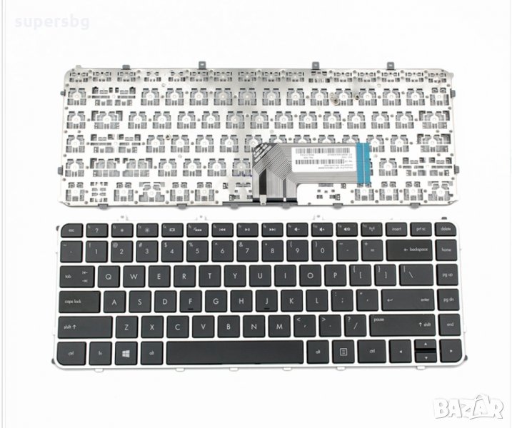 Клавиатура за HP ENVY4-1000 SILVER FRAME BLACK US, снимка 1