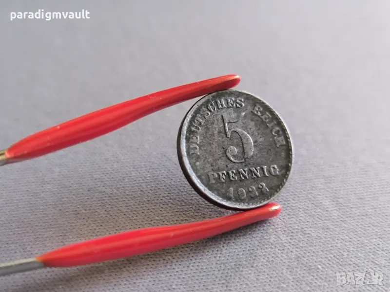 Райх монета - Германия - 5 пфенига | 1922г.; серия D, снимка 1