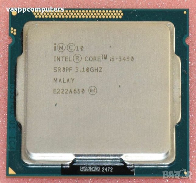 Intel Core i5-3450 SR0PF 3.10GHz/6MB up to 3.50 GHz Socket 1155, снимка 1