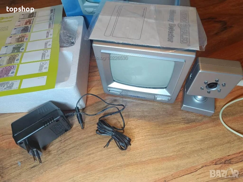 НОВ тестван детектор за фалшиви банкноти M619 с екран и камера, снимка 1