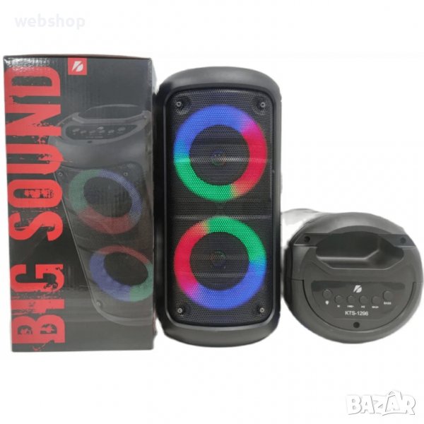 Безжична тонколона KTS 1296 Bluetooth, LED, снимка 1