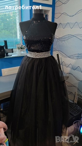 пола от черен тюл , снимка 1