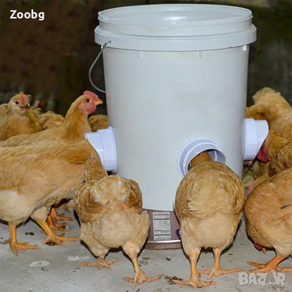 хранилки за кокошки за бидон или кофа, снимка 1