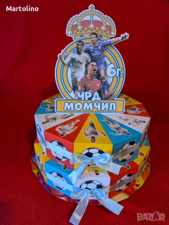 Картонена торта Роналдо, снимка 1
