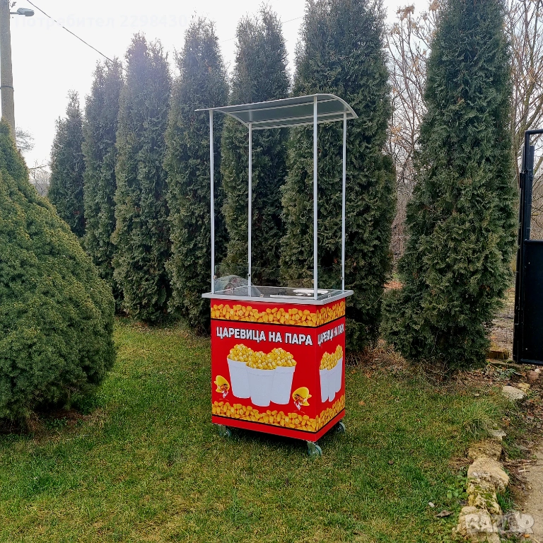 Количка за царевица на пара , снимка 1