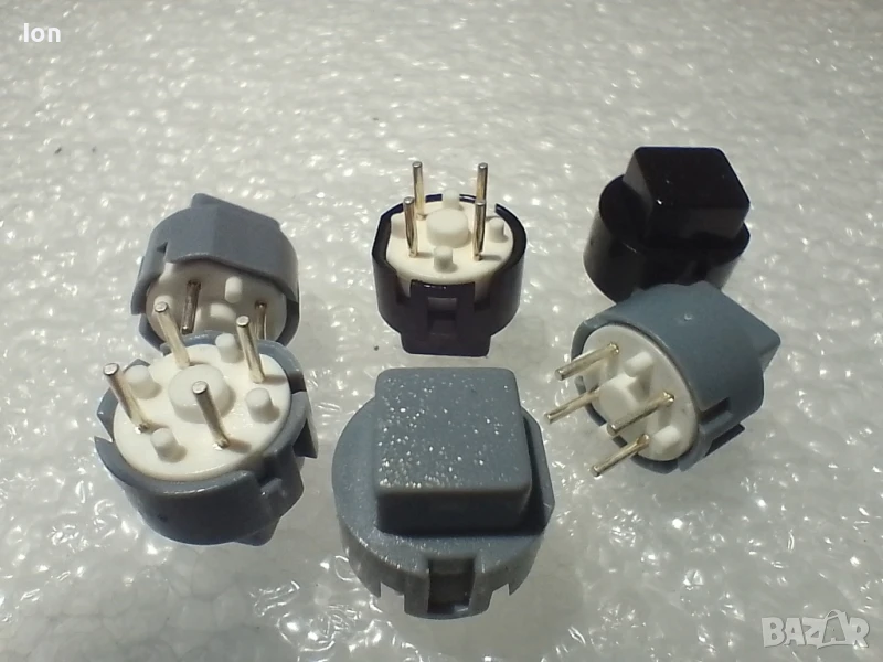 CTK-01 Grey/ DTE 6 SW Black switch - тактилни бутони , снимка 1