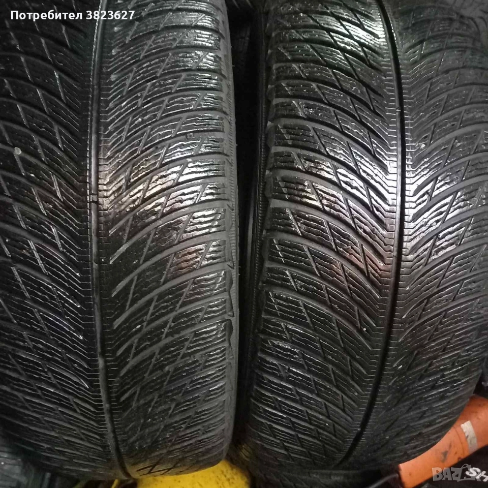 2 зимни гуми Мишелин 235 45 18 профил 7мм, снимка 1