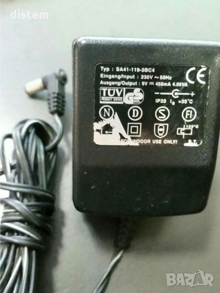 Адаптер Мод № SA41-119-3BC4.  9.0V. 450mA, снимка 1