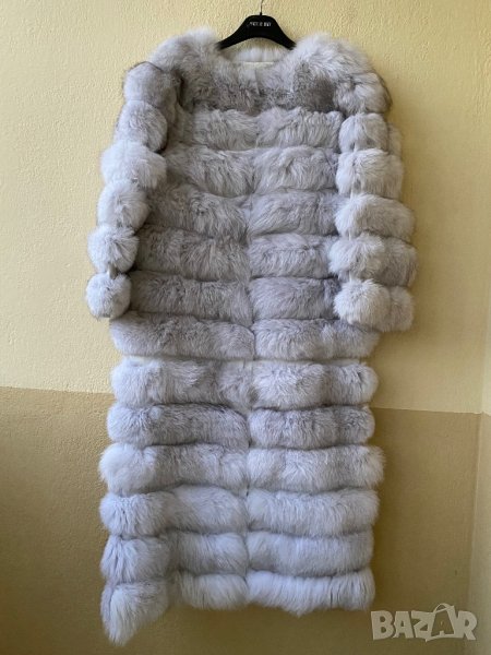 Палто на 3 части естествен косъм  , снимка 1