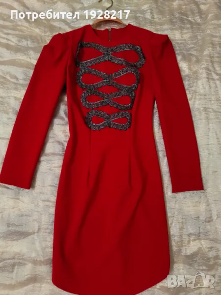 Червена празнична рокля, снимка 1