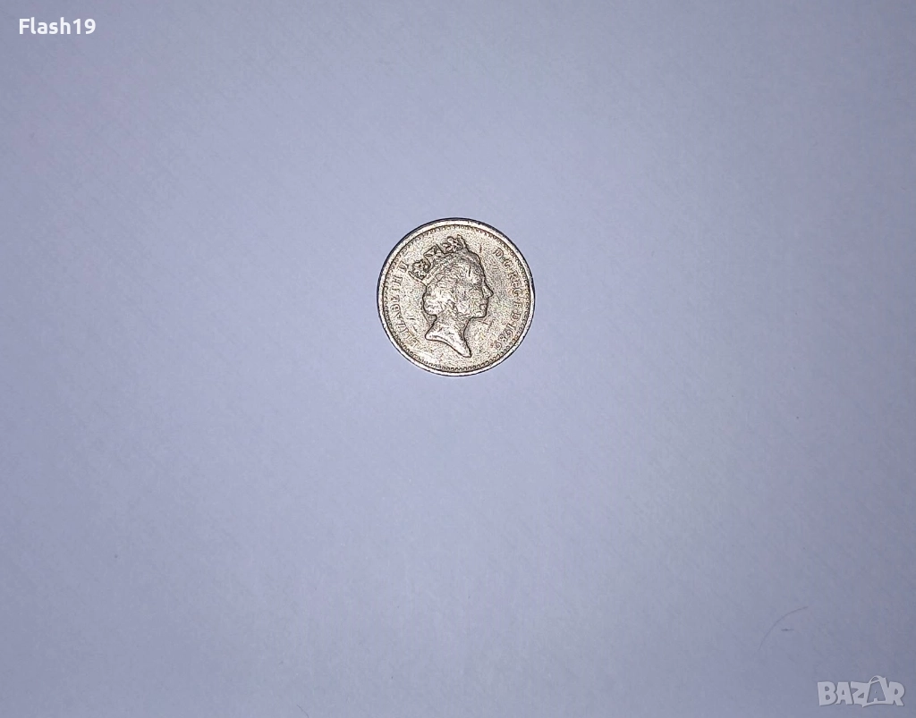 Великобритания 1 паунд 1989, снимка 1