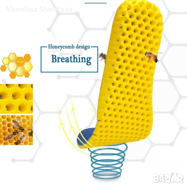 Ортопедични стелки за обувки пчелна пита дишащи, снимка 1