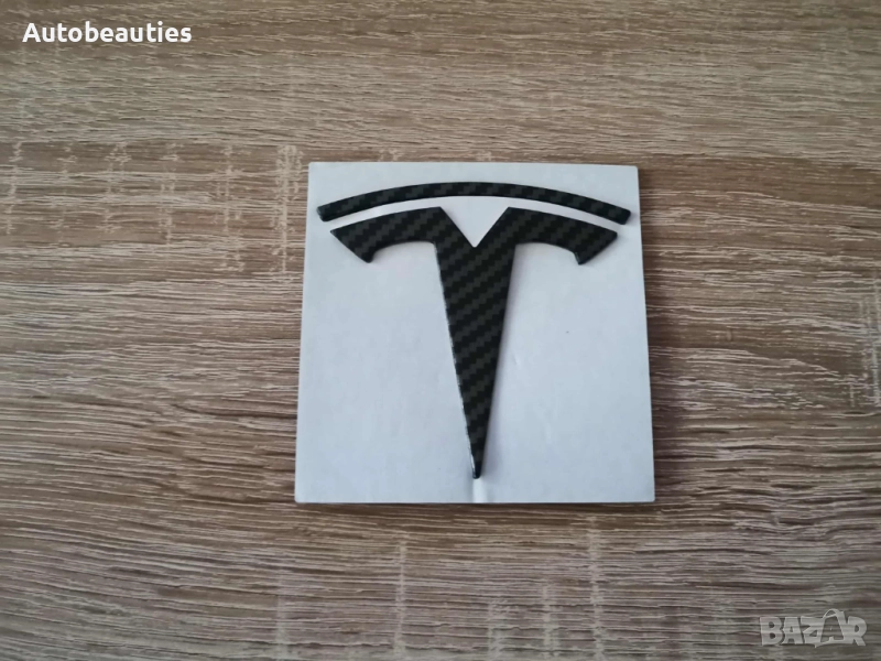 задно лого Tesla Model 3 карбон, снимка 1