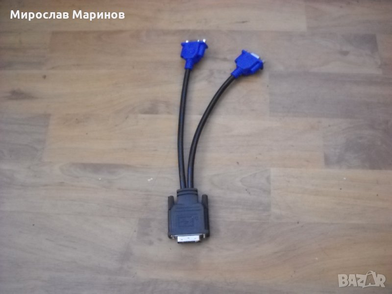 40.Продавам НОВ Кабел DVI-V - 24+5  към Dual VGA, снимка 1