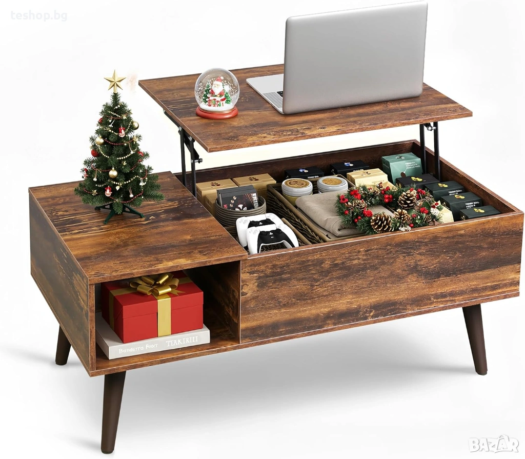 Холна маса WLIVE регулируема с място за съхранение, снимка 1