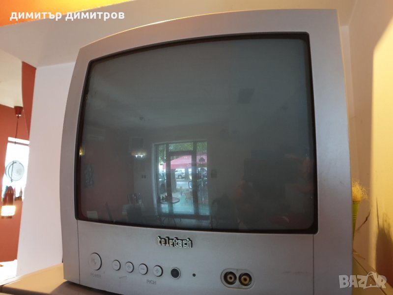Телевизор teletech 14"+дистанционно работи перфектно, снимка 1