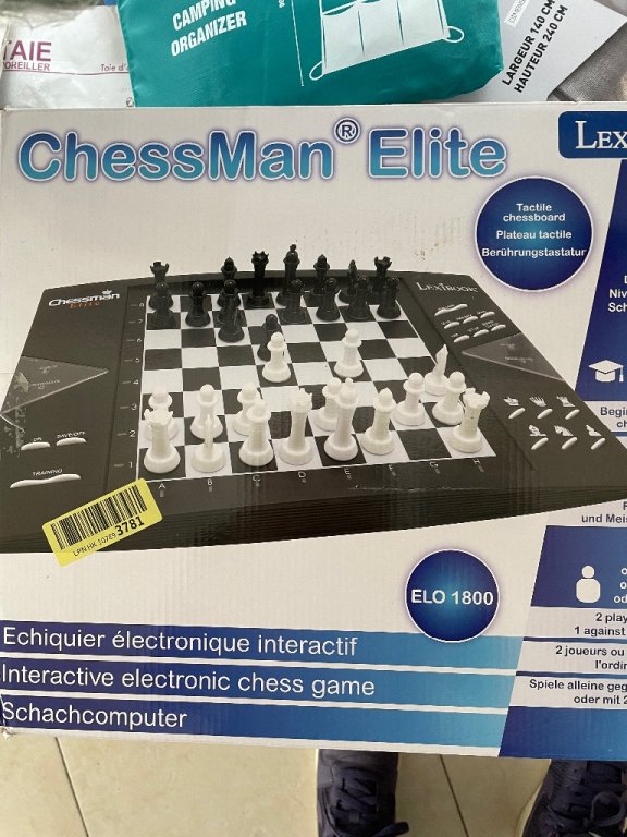 CG1300 гр. ID39100993 на Интерактивна Велинград нива ChessMan игра Образователни шахматна — трудност, - електронна рабо игри 64 в Elite, Lexibook в LED,