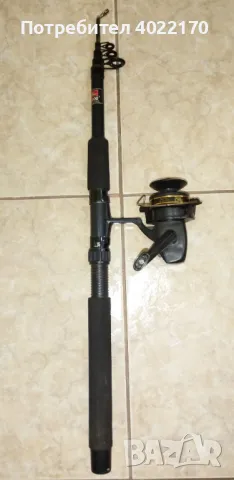 2 телескопчета с макари, снимка 2 - Въдици - 50153940