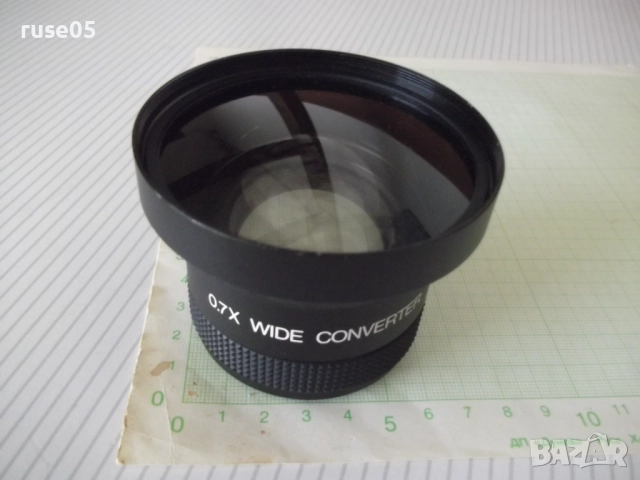 Видеоконвертор "0,7X VIDE CONVERTER" японски нов, снимка 5 - Обективи и филтри - 52030413
