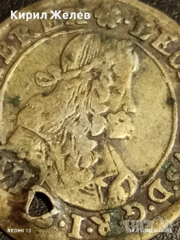 Сребърна монета 6 кройцера 1674г. Леополд първи Прага Бохемия за КОЛЕКЦИЯ 52571, снимка 2 - Нумизматика и бонистика - 53097781