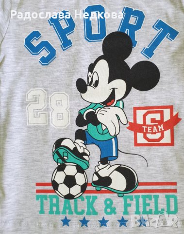 Блуза Мики Маус - 86,92 см, снимка 2 - Бебешки блузки - 29931060