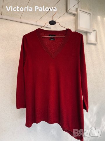 Асиметрична блуза MASSIMO DUTTI коприна и памук, снимка 2 - Блузи с дълъг ръкав и пуловери - 34559219