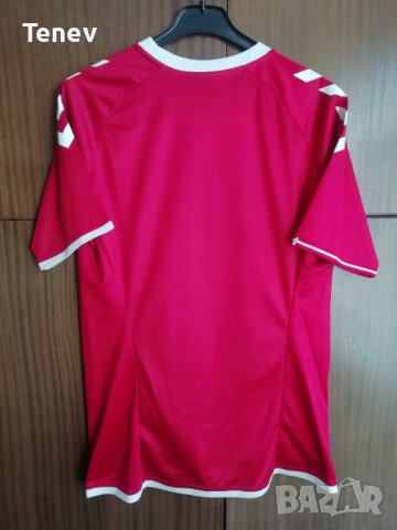 Дания оригинална тениска с автографи Denmark Hummel колекционерска футболна фланелка , снимка 2 - Тениски - 42126272