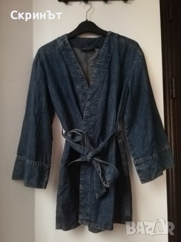 Denim Kimono Jacket, XS/S, Отлично! , снимка 1 - Сака - 42271849
