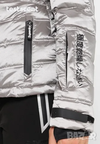 £184.99 Оригинално Superdry Snow Heritage Puffer Jacket  Silver Black – UK 16 Есенно и Зимно яке, снимка 14 - Якета - 36906816
