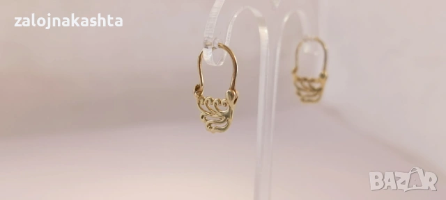 Нови-Златни обеци-1,15гр/14кр, снимка 4 - Обеци - 53257914
