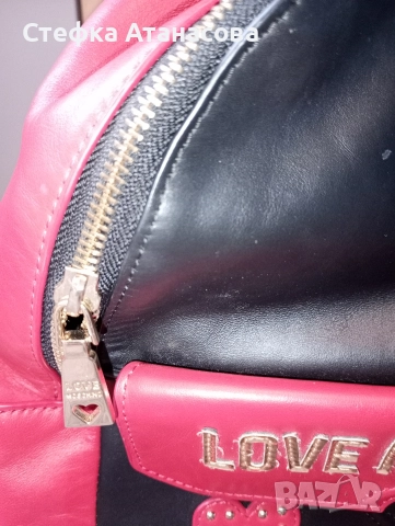LOVE MOSCHINO Дамска черна раница, снимка 5 - Чанти - 52634710