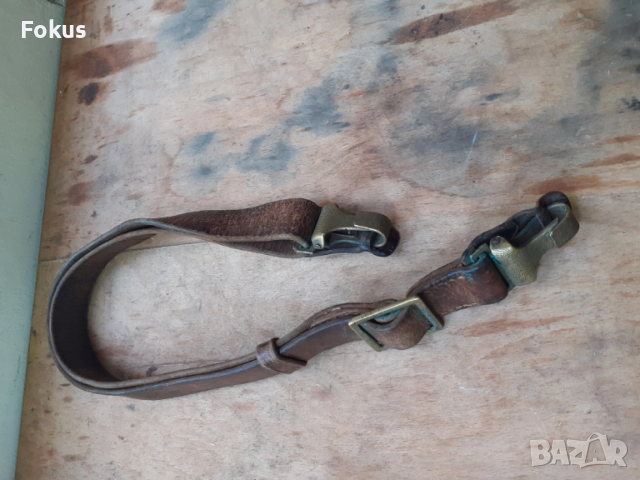 Стар кожен портупей ремък колан, снимка 7 - Антикварни и старинни предмети - 54346658