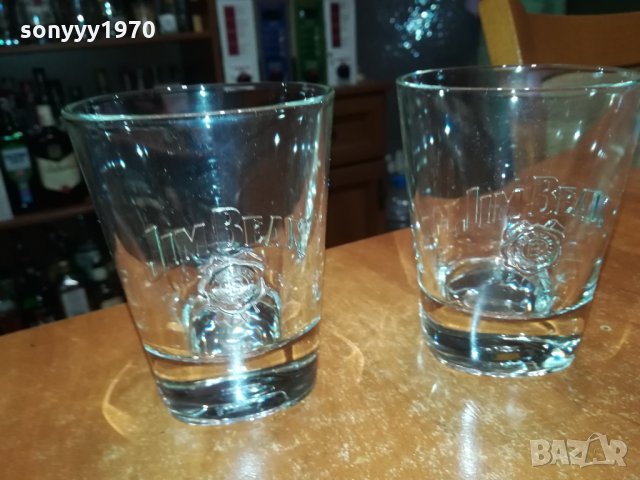 JIM BEAM-МАСИВНИ ТЕЖКИ 2БР ЧАШИ ЗА УИСКИ 2911212255, снимка 13 - Колекции - 34972062