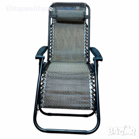 Плажен стол-шезлонг с възглавничка 175x52 см NS6318, снимка 2 - Други - 52183642
