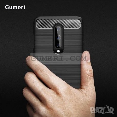 OnePlus 8 - Противоударен Силиконов Гръб - Карбон, снимка 9 - Калъфи, кейсове - 34447483
