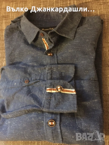 Зимна мъжка риза Massimo Dutti, размер L, снимка 6 - Ризи - 53151173