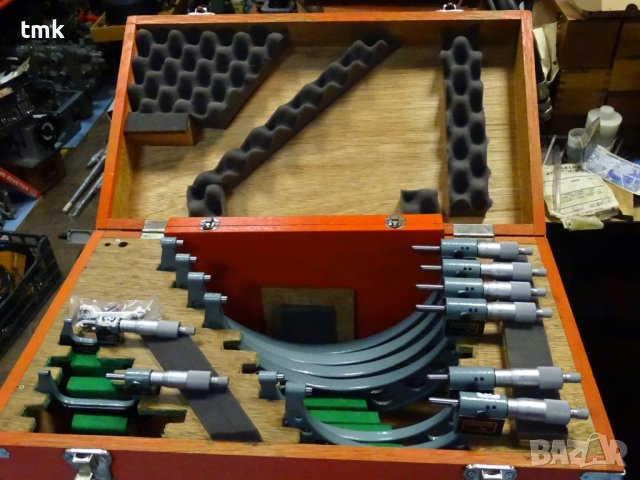 комплект микрометри Mitutoyo 193-904 outside micrometer 0-300mm, снимка 13 - Други машини и части - 38638807