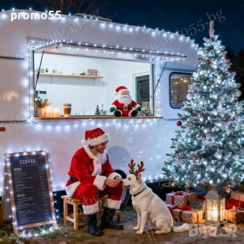 Коледна Светлинна Верига 50м с 250 Диода в Три Цвята Коледна Декорация, снимка 18 - Декорация за дома - 52324240